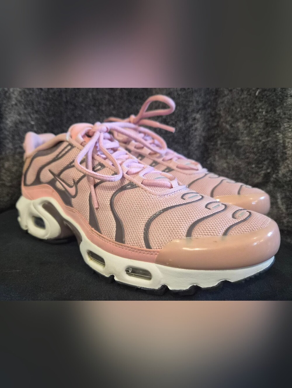 Girls NIKE AIR MAX PLUS GS "PINK GLAZE" (CD0609-601) Sz. 7Y